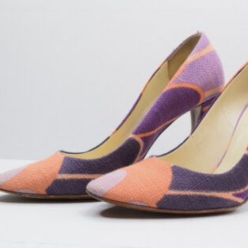 These authentic Miu Miu heels are so fabulous and fun, with an almond-shaped toe